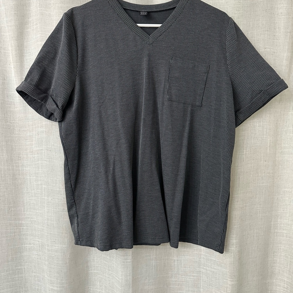 Grey V-Neck Shirt